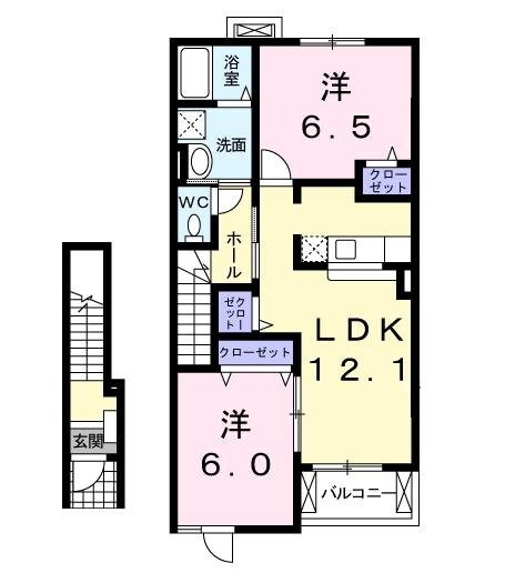 間取り図 メルヴェイユ・アンジュ　Ｂ