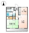 ラヴェールエスポアⅠ 1LDKの間取り