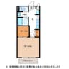 ルティエール 1Kの間取り
