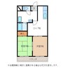 グランドハイツ徳野 2DKの間取り