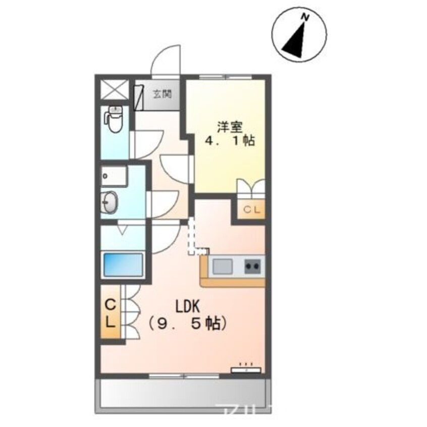 間取図 わかくさハイツ西可児