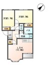 コーポ　ひまわり 2LDKの間取り