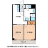 グランドハイツ森山 2DKの間取り