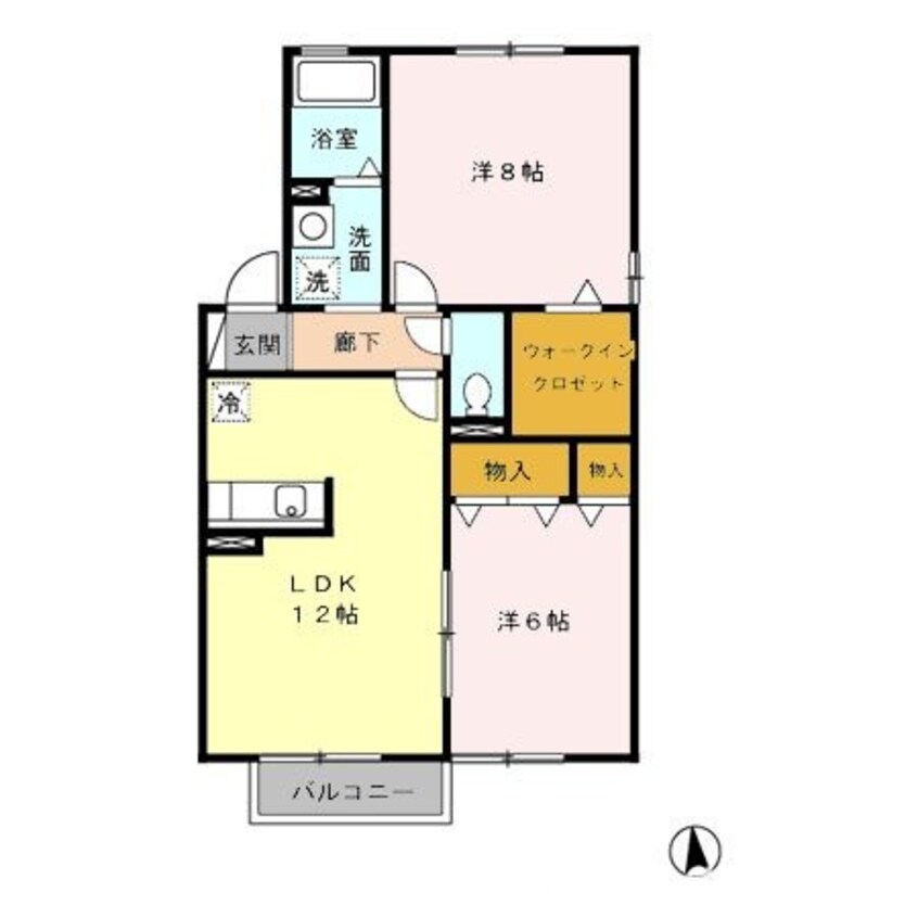 間取図 Green hills　B