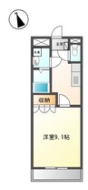 エスポアール郷 1Kの間取り