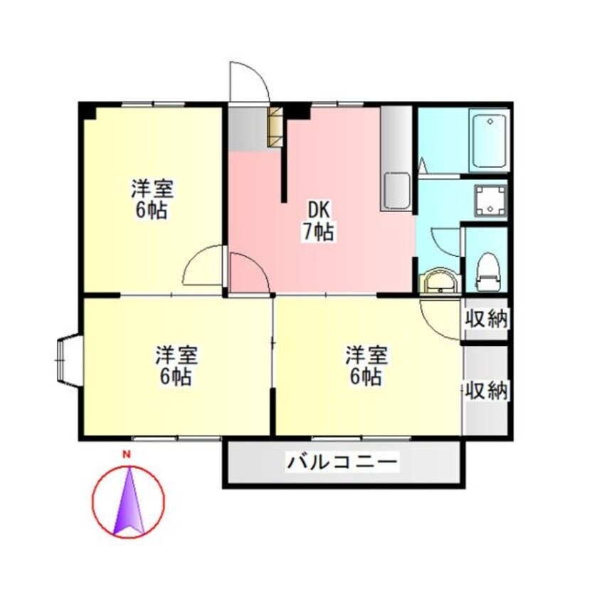間取図 グリーンハイツB