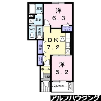 間取図 シャン　プリュネル