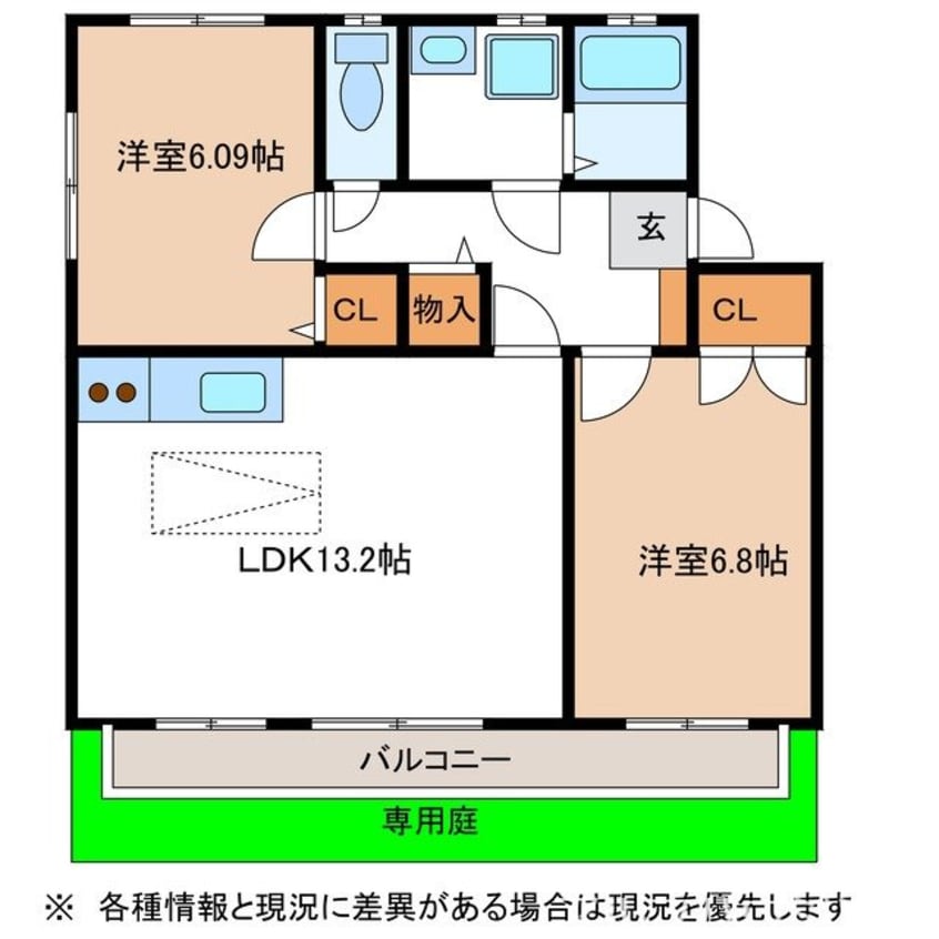 間取図 プランタン・ビオレ