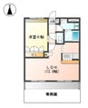プリマヴェーラⅠ 1LDKの間取り