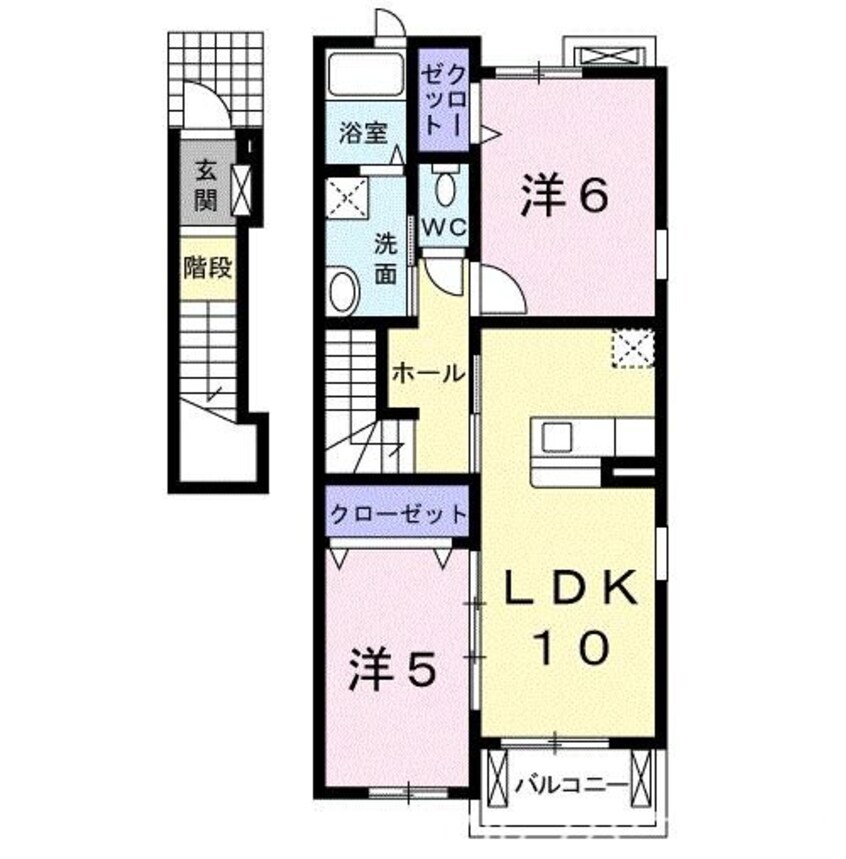間取図 サンリット佐橋　Ｂ