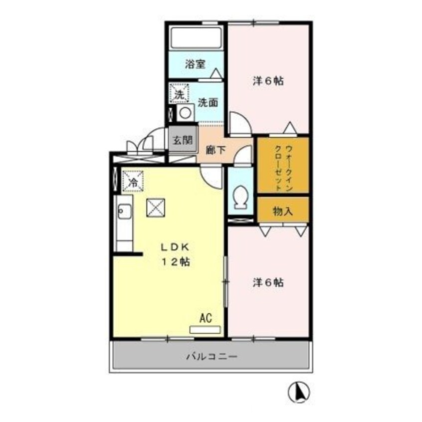 間取図 サン　トゥール　A