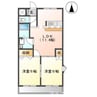 サンフィットコール 2LDKの間取り