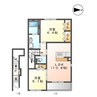 ルーエンヒルズ 2LDKの間取り