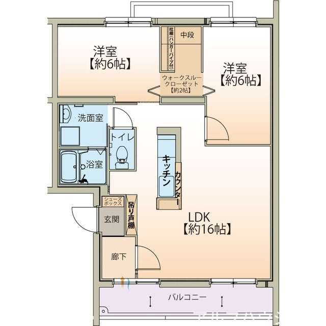 間取り図 Prime Court Kani