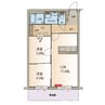リアンジュ　伏見 2LDKの間取り