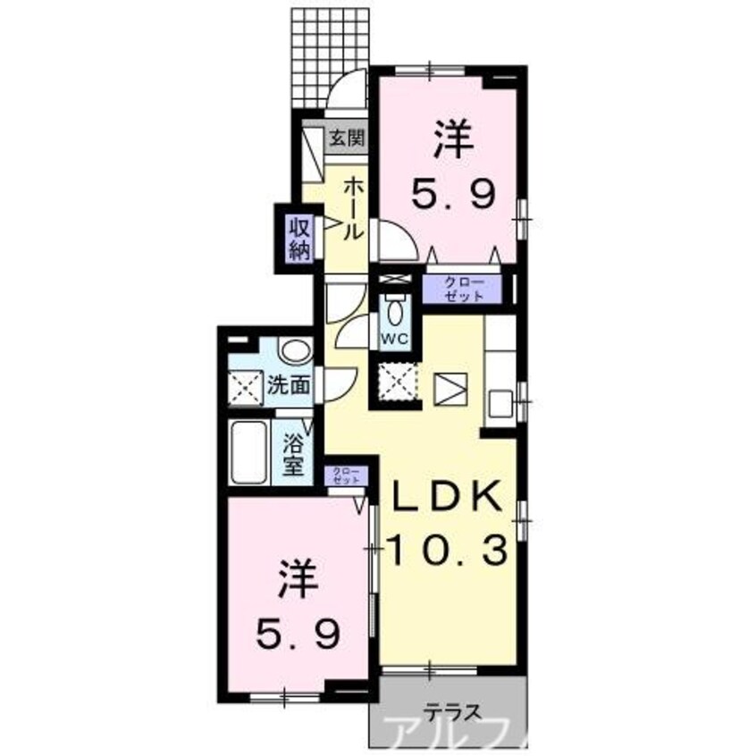 間取図 ロード・ハウス