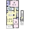 ヴィア　ヴィトーリア 2LDKの間取り