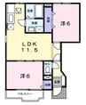 サン・ファミリーＢ 2LDKの間取り
