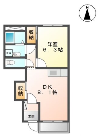 間取図 メゾン　オアシスA