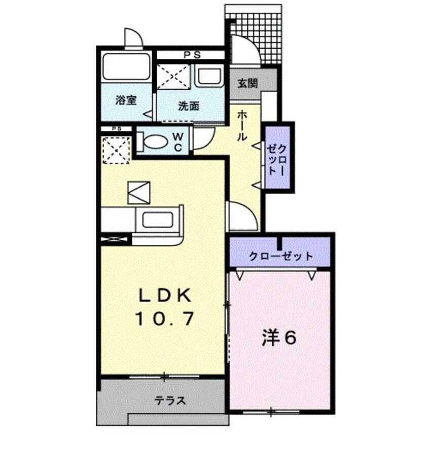 間取図 バンバハウス　Ｂ