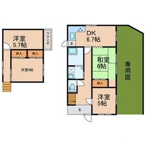 間取り図 大針町藤井貸家