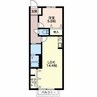 ヴィヴレ平井 Ｂ 1LDKの間取り