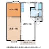 レジデンス金岡 1LDKの間取り