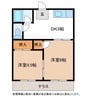 コーポ平野 2DKの間取り