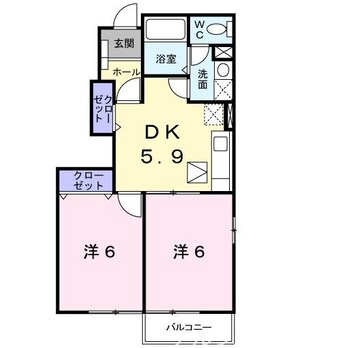 間取図 シャンティ南小田