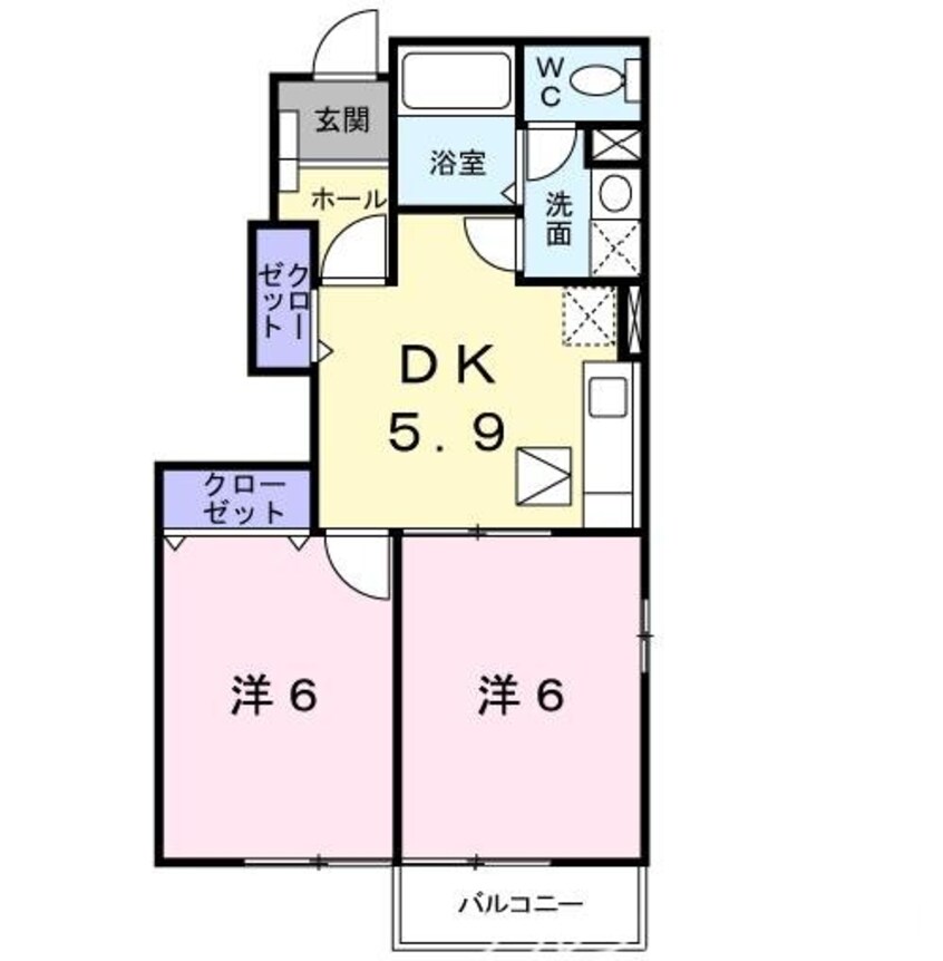 間取図 シャンティ南小田
