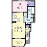 グリーングラス　Ｎ 1LDKの間取り