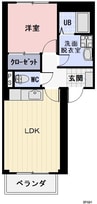 ファミール滝呂 1LDKの間取り