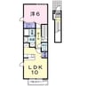 プロムナードＭ　参番館 1LDKの間取り