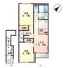 アグレイア 2LDKの間取り