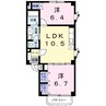 ファインパーク薬師Ａ棟 2LDKの間取り