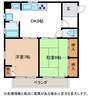 ウイング中日 2DKの間取り
