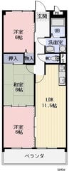 クレールメゾン 3LDKの間取り