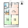 ラントシャフトＫ 2DKの間取り