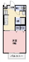 ホープ瑞浪Ⅱ 1Kの間取り