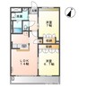 シャローム 2LDKの間取り
