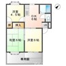 西坂ハイツＢ棟 3DKの間取り