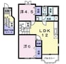シュー．ラ．ニュアージュⅠ 2LDKの間取り