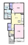ジュン．オーネ　А 2DKの間取り