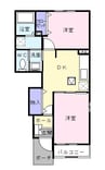 ジュン．オーネ　А 2DKの間取り