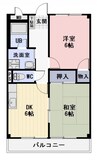 Surplus　和合Ⅱ 2DKの間取り