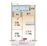 メゾンカモミールTOKI 2LDKの間取り