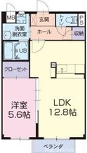 リビオン下沖Aの間取図