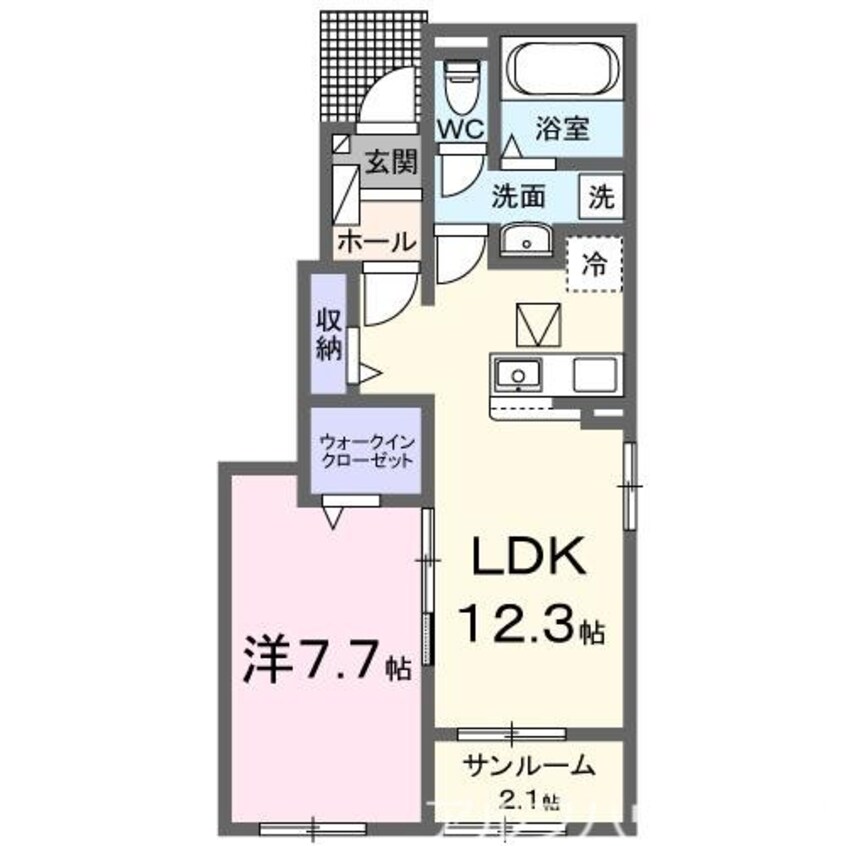 間取図 プレミール　Ｂ
