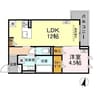 D-ROOM太平町 1LDKの間取り