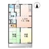キャッスルハイムやまいわ 2LDKの間取り